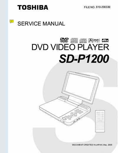 Toshiba SD-P1200 2 171 569 B, pages 13
